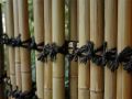 porte en bambou detail