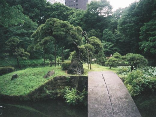 Le pont de pierre : sans doute une des plus beaux du jardin