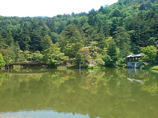 Shugakuin, Sakyo-ku, Kyoto  lac et bassin aquatique japonais