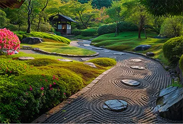 accessoires  jardins japonais